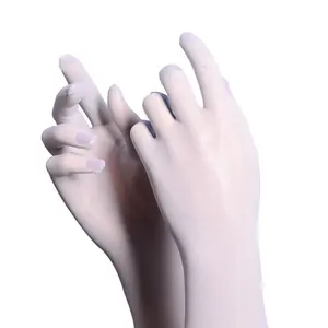 Gants <span class=keywords><strong>de</strong></span> mariée transparents en maille à 5 doigts, <span class=keywords><strong>bas</strong></span> Ultra-fins à cinq doigts, Sexy, tentation d'<span class=keywords><strong>avion</strong></span>, manches longues - Product Image 1