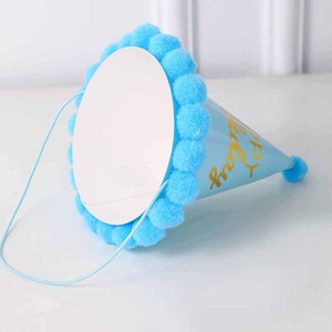 Sombrero de papel con letras de <span class=keywords><strong>feliz</strong></span> cumpleaños para Princesa, suministros para fiestas, corona de estrella arcoíris, rosa, azul, Baby Shower - Product Image 5