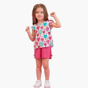 Pyjamas pour filles de haute qualité et confortables, production en gros, garantie après-vente, ensembles de pyjamas pour filles pour le quotidien des enfants - Product Image 4