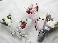 Buket bunga mawar yang diawetkan selamanya tahan lama hadiah unik untuk dekorasi rumah wanita