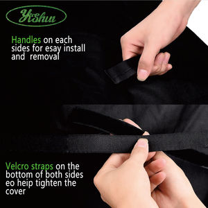 अनुकूलित 72 इंच 210D 420D ऑक्सफोर्ड हैंडल हेवी ड्यूटी फास्टनिंग स्ट्रैप्स आउटडोर वॉटरप्रूफ BBQ ग्रिल कवर - Product Image 4