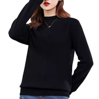 Offre Spéciale d'hiver en gros en cachemire chaud de couleur unie pour femmes pull en tricot personnalisé de différentes couleurs motif printemps automne