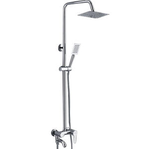 Juego de Ducha Chengming con Cabezal de Ducha Redondo Tipo Lluvia, 2 Manijas, Válvula de Cerámica, Grifo de Baño con Recubrimiento de Cobre Cromado - Product Image 5