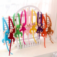 Peluches singe de 60-90 cm, poupées singe à longs bras suspendues, jouets en peluche animaux singe pour cadeaux de bébé