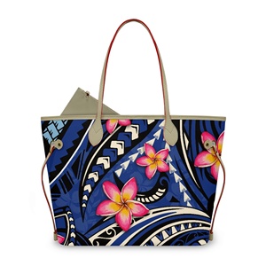 Borsa Tote Grande con Motivo Floreale Hawaiano <span class=keywords><strong>di</strong></span> <span class=keywords><strong>Tendenza</strong></span> per Donne, con Pochette Piccola, 16L, in Pelle PU, Borse da Viaggio e Borsette da Donna - Product Image 5