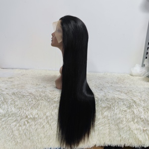 LetsFly 11A SDD 13x4 440 gramos Personalizar Peluca Frontal de encaje Peluca de cabello humano recto virgen brasileño para mujeres negras Envío <span class=keywords><strong>gratis</strong></span> - Product Image 1