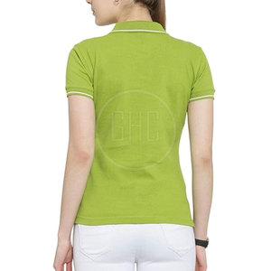 เสื้อยืดโปโลผ้าฝ้ายไซส์ XL ของผู้หญิงออกแบบลายพิมพ์ฤดูร้อน - Product Image 2