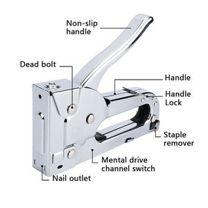 Pistola de grapas de servicio medio inalámbrica <span class=keywords><strong>Clavadora</strong></span> <span class=keywords><strong>neumática</strong></span> de acero para una sujeción fácil y eficiente - Product Image 2