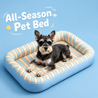 Canapé-lit pour chien moderne, en coton biologique, doux, multicolore, de petite et grande taille, de luxe, amovible et lavable, vente en gros