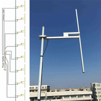 Type de bande complète polarisation verticale FM 88-108MHz dipôle Omni antenne Yagi de diffusion en alliage d'aluminium pour la communication