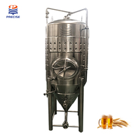 Cuve de Fermentation Conique en Acier Inoxydable 304 avec Enveloppe de Refroidissement à Plaques Alvéolées 1000L 2000L 3000L 5000L pour Bière, Kombucha, Cidre