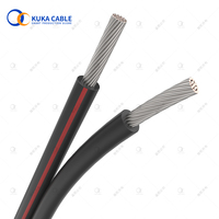 Kabel Surya DC, Kabel Listrik Fotovoltaik, Kabel Tembaga Berlapis Timah PE 4mm Merah dan Hitam, Kabel Daya XLPE 1kV untuk Pembangkit Listrik, Harga