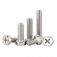 Vis à tête cruciforme et boulons hexagonaux externes en acier inoxydable 304 M3/M4/M5/M6/M8 métriques JQS SZ619