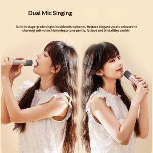 Réveil multifonction sans fil tout-en-un avec <span class=keywords><strong>karaoké</strong></span>, batterie intégrée, en ABS, cadeau idéal pour un anniversaire, haut-parleur - Product Image 3