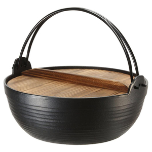 Marmite à Sukiyaki en fonte pré-assaisonnée, mini-marmite en fonte antiadhésive pour le camping et les activités de plein air - Product Image 1
