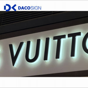Daco <span class=keywords><strong>Sign</strong></span> ป้ายโลโก้ backlit <span class=keywords><strong>3D</strong></span> ออกแบบได้ตามต้องการสำหรับร้านค้าปลีกและสำนักงานผนังฟรีดีไซน์และส่วนลด10% สำหรับการโฆษณาและการตกแต่ง - Product Image 2