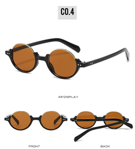 2025 Female Trendy Elegant Cycling Dark Brown Sunglasses UV400 Eyewear Round Cute <b>pink</b> Shades Oversized Half-<b>frame</b> Sunglasses - Product Image 3