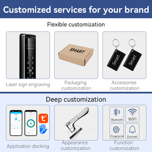 Kasman nguồn giá Slim smartlock cửa israeli Z sóng trung tâm dữ liệu Máy quét ngón tay thông minh khóa cửa cho cửa ra vào - Product Image 4
