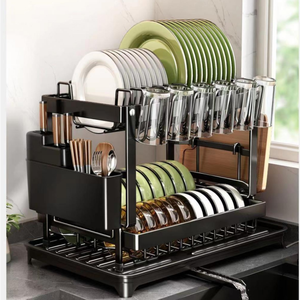 Gran oferta, <span class=keywords><strong>de</strong></span> 2 niveles <span class=keywords><strong>de</strong></span> cocina <span class=keywords><strong>de</strong></span> Metal estante <span class=keywords><strong>de</strong></span> almacenamiento, encimera, <span class=keywords><strong>fregadero</strong></span>, organización, <span class=keywords><strong>escurridor</strong></span> <span class=keywords><strong>de</strong></span> secado <span class=keywords><strong>de</strong></span> <span class=keywords><strong>platos</strong></span> con estante montado en la pared, almacenamiento <span class=keywords><strong>de</strong></span> ollas - Product Image 5