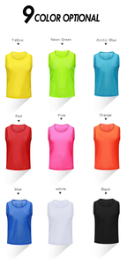 Chalecos de Entrenamiento de Fútbol/Soccer Personalizados, Transpirables, con Impresión por Transferencia de Calor, 100% Poliéster, con Nombre del Equipo - Product Image 6