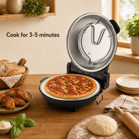 Oven listrik Multi Pizza penggunaan Hotel 12 inci komersial memasak cepat Harga bagus dengan indikator lampu