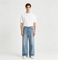 Jeans baggy tendance personnalisés pour hommes avec motifs personnalisés