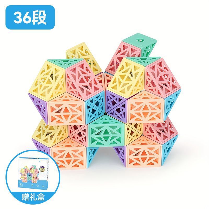 [36 pezzi] Magic Realm // Set di scatole colorate con macaron colorati e design traforato
