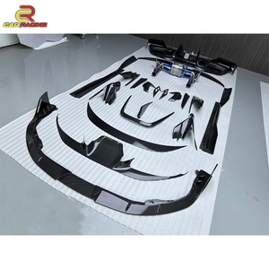 Kit de Carrocería MSY de Fibra de Carbono Seca para Ferrari F8: Lip Delantero, Difusor Trasero, Spoiler, Faldones Laterales y Rejillas de Ventilación - Product Image 2