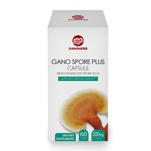 Cápsulas de Esporas de Hongo Reishi GANOHERB con Extracto Orgánico de Ganoderma Lucidum, Suplemento Herbal OEM para Suministro a Granel - Product Image 2