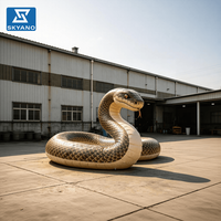 Serpent gonflable géant, modèle de serpent simulé pouvant être utilisé pour les activités zoologiques ou la décoration de scène