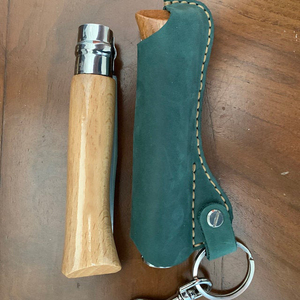 Portautensili da campeggio in pelle fatta a mano EDC Knife Holster knife Case portautensili da campeggio in pelle per <span class=keywords><strong>Opinel</strong></span> Victorinox - Product Image 2