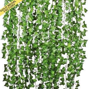 Striscia di edera simulata pianta appesa pianta foglie verdi famiglia camera da letto festa di nozze giardino parete decorazione della stanza - Product Image 1