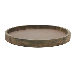 Luckywind Rustico Accessori Per La Casa Arredamento In Legno Naturale e di Candela In Metallo Supporto Del <span class=keywords><strong>Vassoio</strong></span> Per il Caffè Tavolo e Tavolo Da Pranzo - Product Image 2