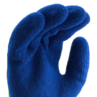 Gants de travail de jardin MaxiTough 7 Gauge en latex gaufré, respirants, flexibles, antidérapants pour la manutention générale