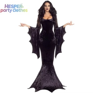 HESPER Disfraz de Halloween Gótico de Murciélago, Bruja, Fantasma, Novia, Vampiro, Vestido de Gala para Baile de Máscaras y Actuación - Product Image 1