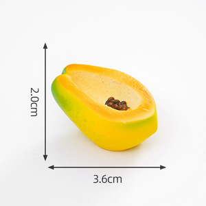 LUYI DIY Mini Llavero 3D de Frutas, Verduras, Dulces, Comida Rápida Artificial de Resina, Naranja, Frambuesa, Uva, Casa de Muñecas para Niños - Product Image 4