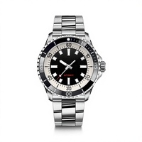 Montre mécanique de mode, mouvement automatique, acier inoxydable, analogique, MIYOTA, résistante à l'eau, logo personnalisé, homme, haute qualité