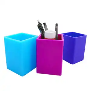 थोक अनुकूलित सिलिकॉन पेंसिल बक्से, कार्यालय डेस्क पेंसिल बक्से, कार्यालयों या स्कूलों के लिए उपयुक्त