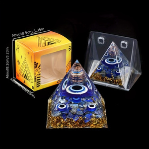 60 stili 6CM all'ingrosso personalizzabile energia curativa piramide Orgone resina di cristallo decorazione di meditazione per il <span class=keywords><strong>Chakra</strong></span> Reiki spirituale - Product Image 3