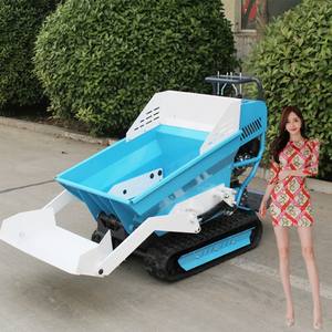 500kg Mini Dumper Truck Chargeuse sur chenilles Utilisation agricole sur chenilles Mini Dumper Loader rotatif déchargé CE pris en charge - Product Image 6