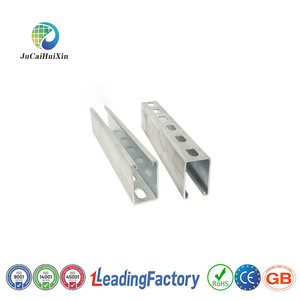 פרופילי פלדה מגולוונת כבדה מסוג U של JCHX-OEM, Q235b, לתליית פאנלים סולאריים על גג, מסילות פלדה פחמנית, קורות מסגרת סולארית. - Product Image 4