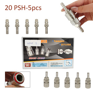 C-Type Self-Locking Quick Connector Forged Nickel Plated Low Pressure <b>Tools</b> Air Compressor Air Pump Air Pipe Docking - Product Image 2
