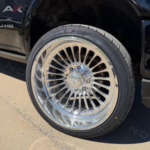 Rines Forjados de Perfil Bajo de 20, 24 y 26 Pulgadas, Acabado Pulido, para Camionetas Ford F-350, RAM 3500, GMC Sierra y Silverado, con Patrones de Pernos 8x170, 8x180 y 8x165.1 - Product Image 1