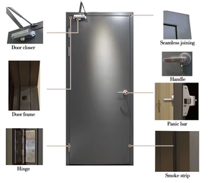 <span class=keywords><strong>ประตู</strong></span>เหล็กกันไฟยี่ห้อ Yonking พร้อมวงกบ ผลิตในจีน โรงงานอุตสาหกรรม <span class=keywords><strong>ประตู</strong></span>เหล็กกันไฟภายในอาคาร - Product Image 3
