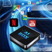 Boîtier Android 13 AI pour voiture avec adaptateur CarPlay, YouTube et Netflix, 2G+16G/4G+32G, conception gratuite