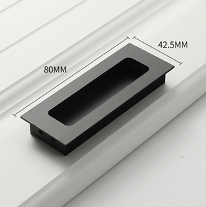 Fabriqué en Chine Armoire à tiroirs encastrée en aluminium invisible Poignée d'armoire à porte coulissante dissimulée de cuisine - Product Image 2
