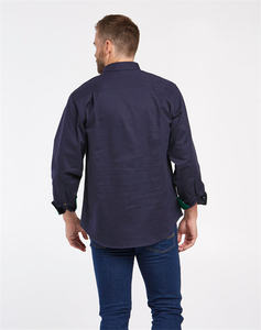 Chemises de travail de campagne en coton poches extra grandes chemise de travail Ripstop respirante | Meilleures chemises de travail Australie | Garnitures contrastées - Product Image 2