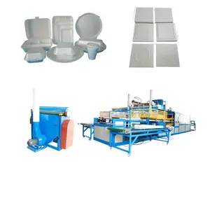 PS köpük tek kullanımlık tabaklar tepsiler bardaklar/EPS köpük tavan fayans makinesi/XPS gıda konteyner yapma makinesi