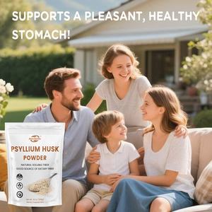 Özel etiket OEM organik psyorganic kabuğu tozu günlük çözünür Fiber takviyesi tozu doğal prebiyotikler ve probiyotikler - Product Image 4