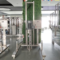LIENM Liquide Chemicals Lab Dispositif de levage électrique/pneumatique Homogénéisateur de mélange à levage mobile Mélangeur d'émulsifiant à haut cisaillement